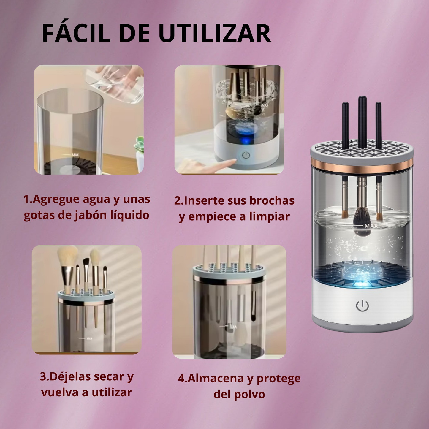 Limpiador de Brochas Automático